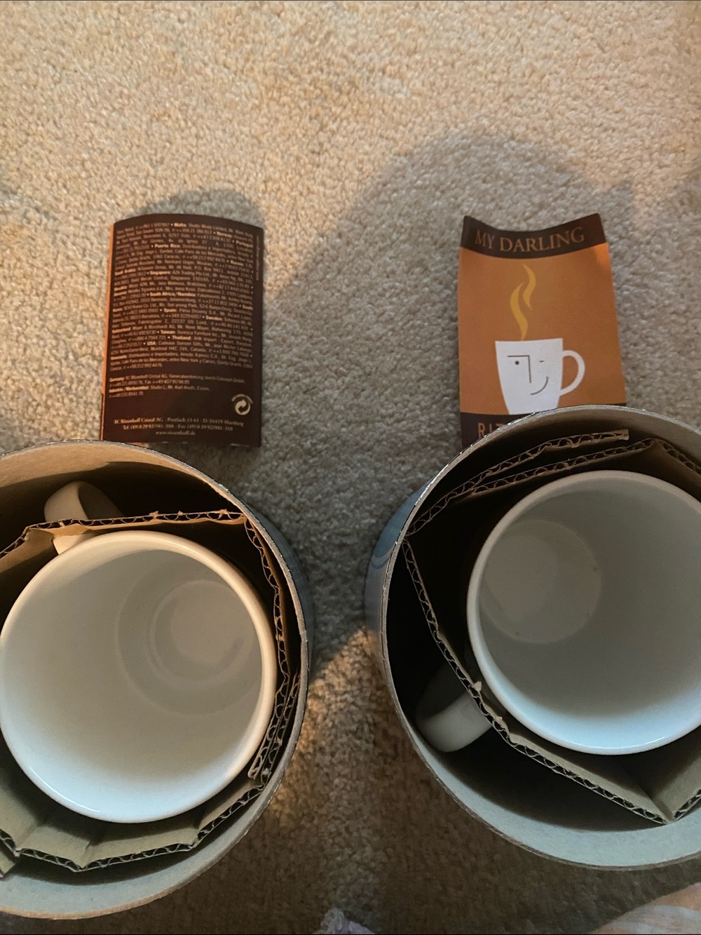 2- Ritzenhoff my darling coffee mugs  new in containers - Picture 5 of 8